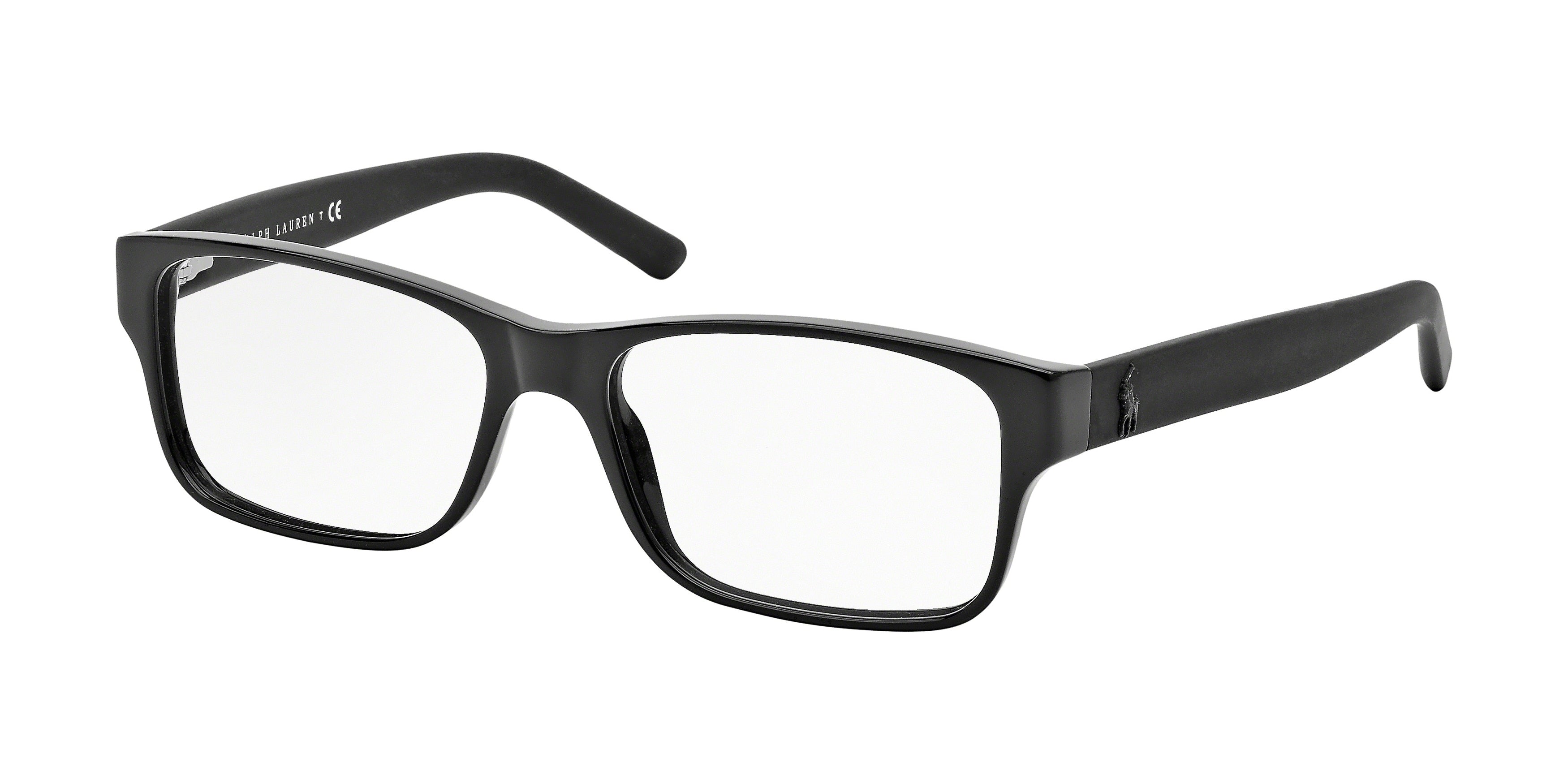 Polo PH2117 Rectangle Eyeglasses  5001-Black 54-145-16 - Color Map Black