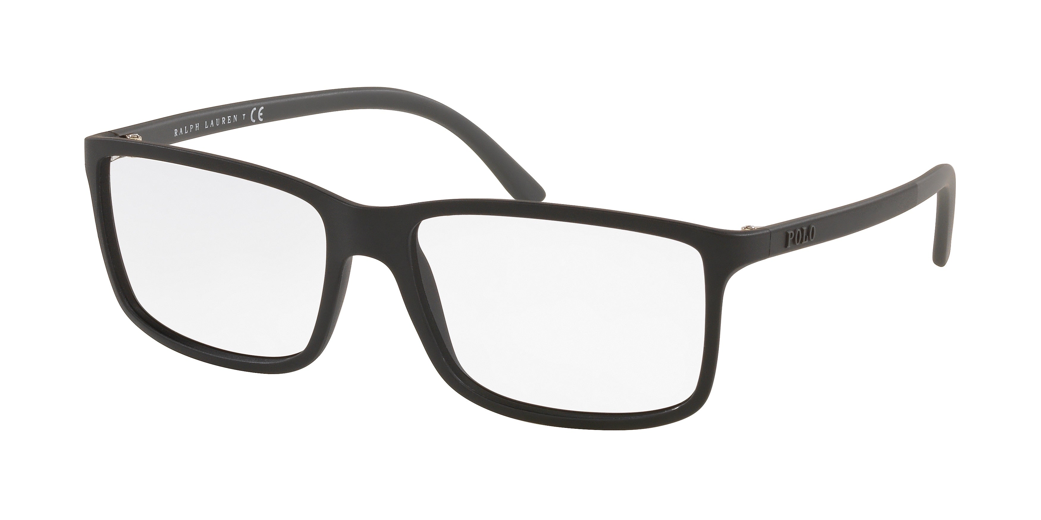 Polo PH2126 Rectangle Eyeglasses  5534-Matte Black 58-145-16 - Color Map Black