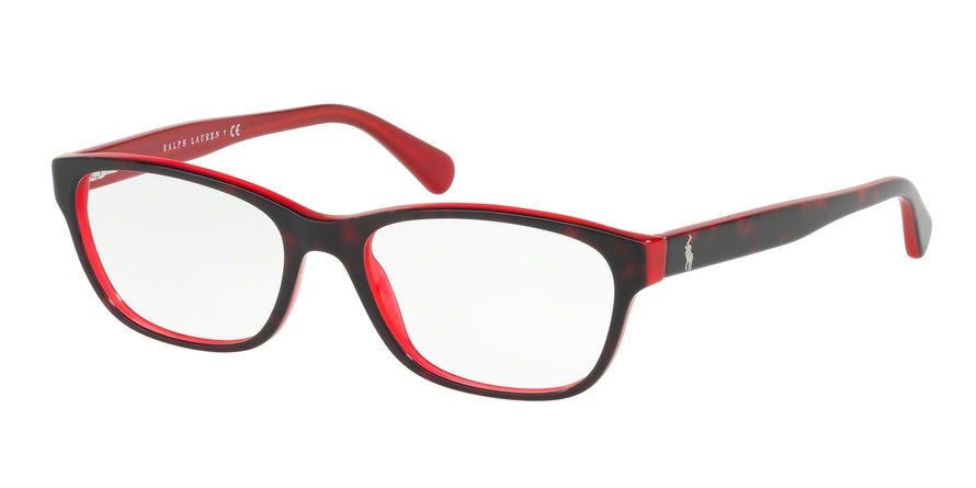 Polo PH2127 Square Eyeglasses  5255-SHINY TOP HAVANA ON RED 52-17-145 - Color Map havana