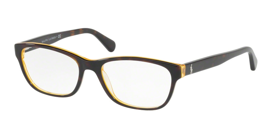 Polo PH2127 Square Eyeglasses  5337-SHINY TOP HAVANA ON YELLOW 52-17-145 - Color Map havana