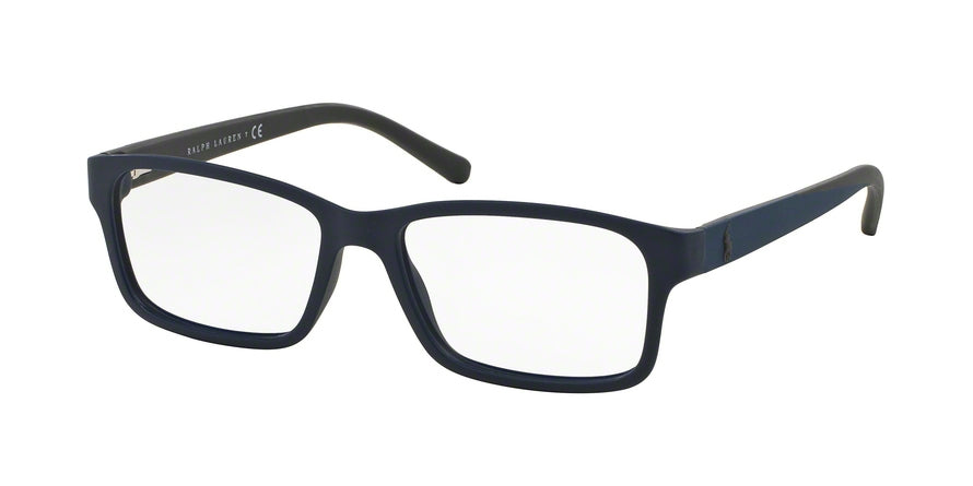 Polo PH2133 Rectangle Eyeglasses  5528-MATTE BLUE 54-16-140 - Color Map blue
