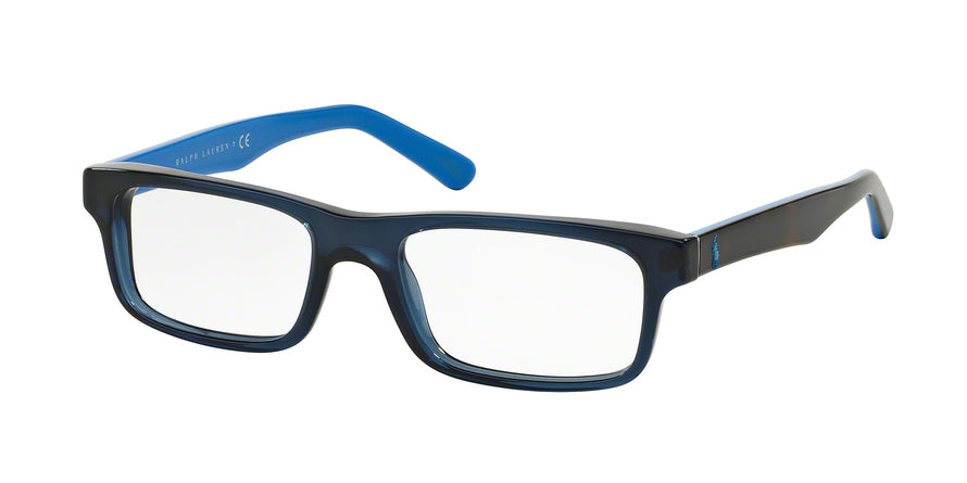 Polo PH2140 Rectangle Eyeglasses  5563-TRASPARENT BLUE 54-18-145 - Color Map blue