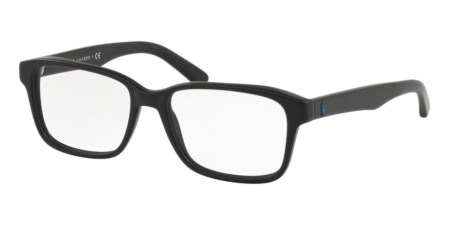 Polo PH2141 Rectangle Eyeglasses  5284-MATTE BLACK 55-17-145 - Color Map black