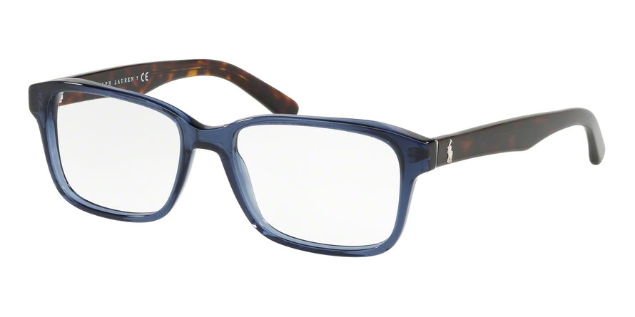 Polo PH2141 Rectangle Eyeglasses  5692-TRASPARENT BLUE 55-17-145 - Color Map blue