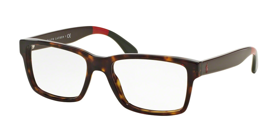 Polo PH2146 Rectangle Eyeglasses  5568-SHINY DARK HAVANA 55-18-145 - Color Map havana
