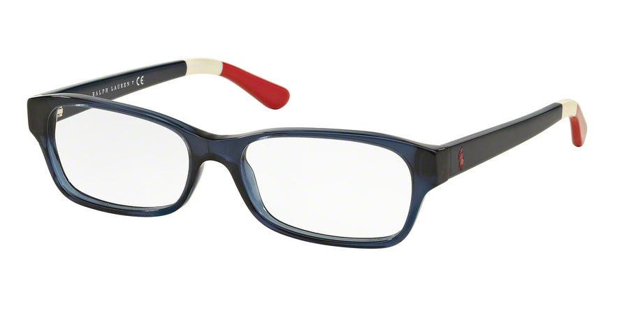 Polo PH2147 Rectangle Eyeglasses  5573-SHINY CRISTAL BLUE 52-16-140 - Color Map blue