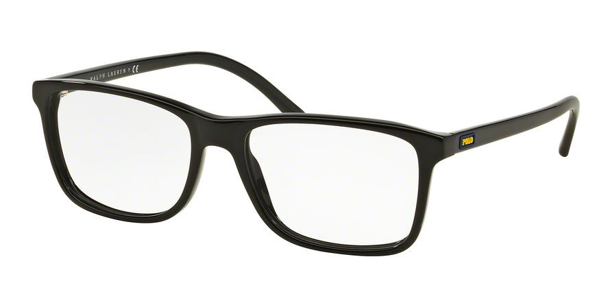 Polo PH2151 Square Eyeglasses  5001-SHINY BLACK 56-17-145 - Color Map black