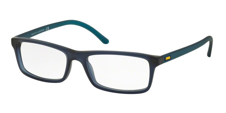 Polo PH2152 Rectangle Eyeglasses  5276-MATTE CRISTAL BLUE 52-17-145 - Color Map blue