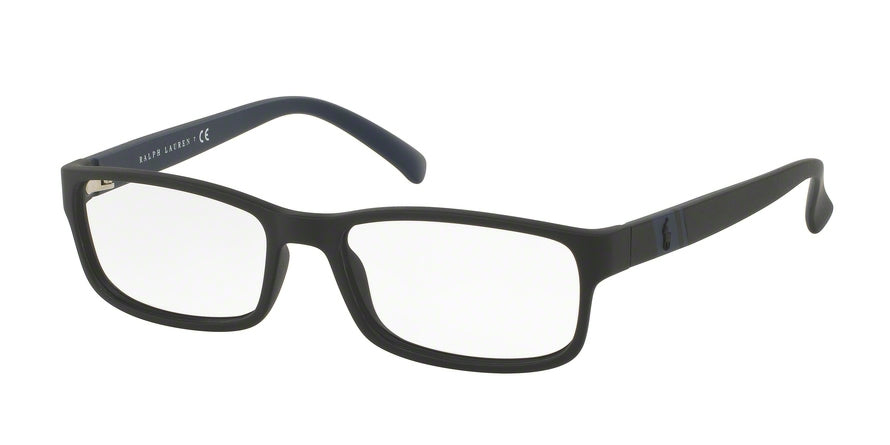 Polo PH2154 Rectangle Eyeglasses  5284-MATTE BLACK 56-17-145 - Color Map black