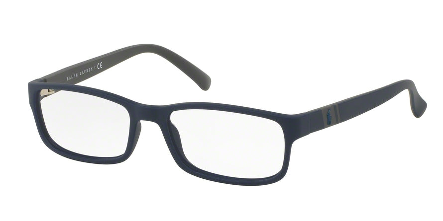 Polo PH2154 Rectangle Eyeglasses  5590-MATTE NAVY BLUE 54-17-145 - Color Map blue