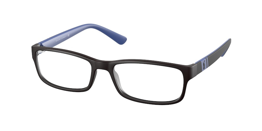Polo PH2154 Rectangle Eyeglasses  5860-MATTE BLACK 56-17-145 - Color Map black