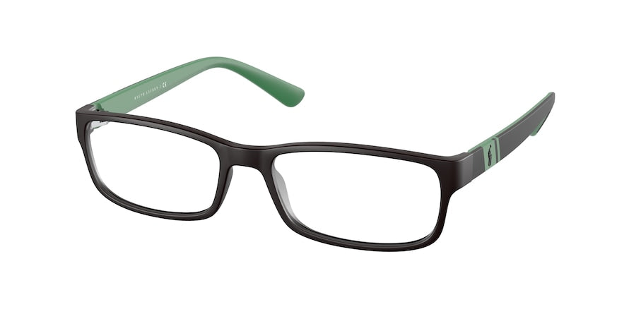 Polo PH2154 Rectangle Eyeglasses  5899-MATTE BLACK 56-17-145 - Color Map black