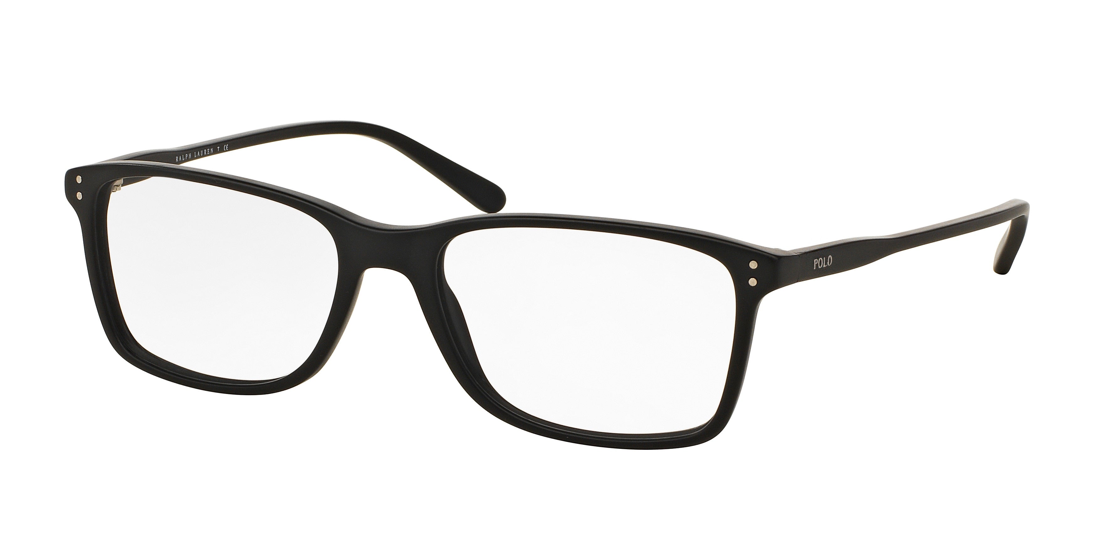 Polo PH2155 Rectangle Eyeglasses  5284-Matte Black 54-145-18 - Color Map Black