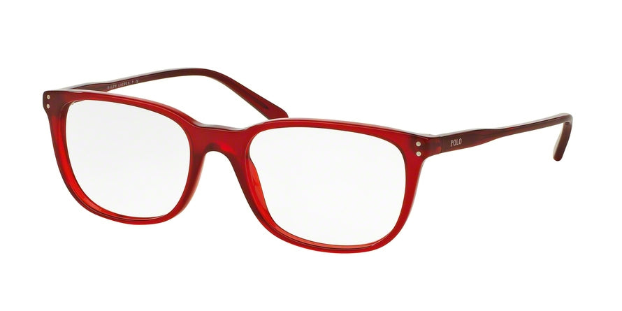 Polo PH2156 Pillow Eyeglasses  5458-SHINY SEMI TRASPARENT RED 51-18-140 - Color Map grey