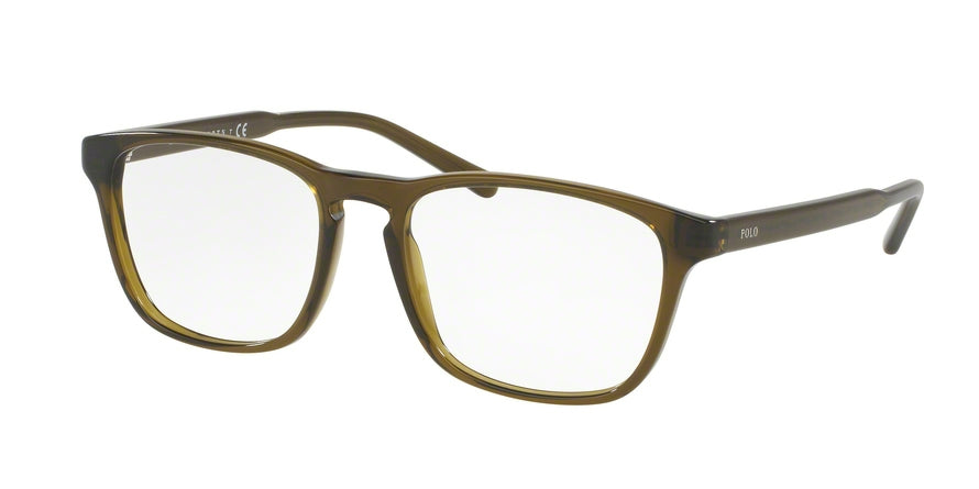 Polo PH2158 Rectangle Eyeglasses  5468-SHINY CRYSTAL OLIVE 53-18-140 - Color Map crystal