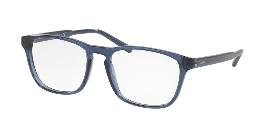 Polo PH2158 Rectangle Eyeglasses  5609-SHINY CRISTAL BLUE 55-18-145 - Color Map blue