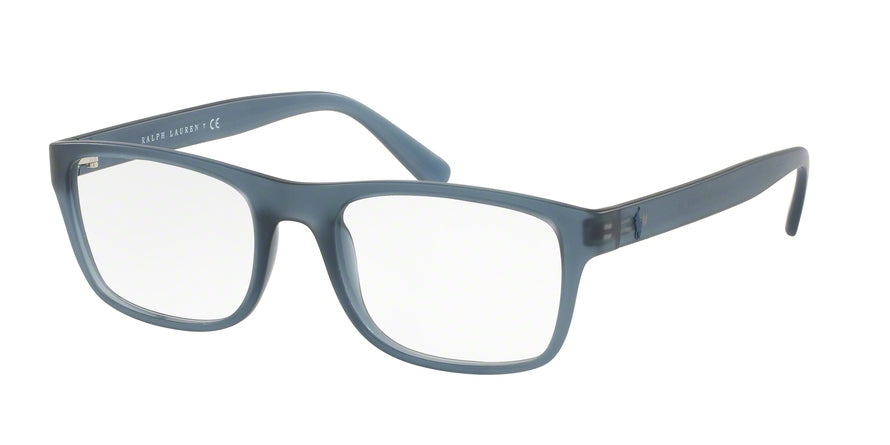 Polo PH2161 Rectangle Eyeglasses  5612-MATTE TRASP NAVY BLUE 55-19-145 - Color Map blue