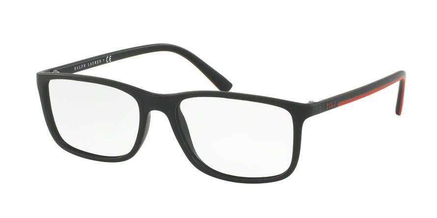 Polo PH2162 Rectangle Eyeglasses  5284-MATTE BLACK 56-17-145 - Color Map black