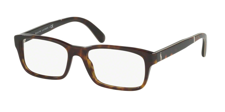 Polo PH2163 Rectangle Eyeglasses  5003-SHINY DARK HAVANA 54-17-145 - Color Map havana