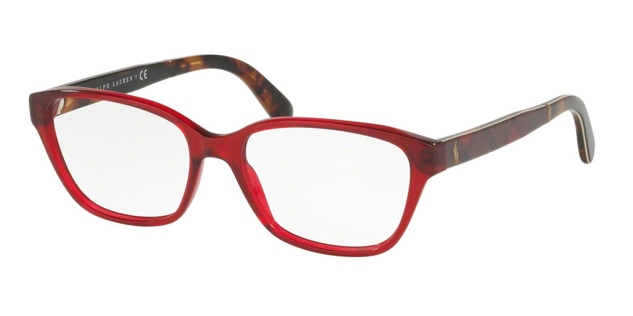 Polo PH2165 Cat Eye Eyeglasses  5458-SHINY BURGUNDY TRASPARENT 55-17-145 - Color Map burgundy