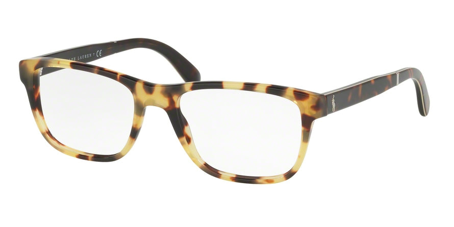 Polo PH2166 Rectangle Eyeglasses  5004-SHINY HAVANA SPOTTY 56-19-145 - Color Map havana