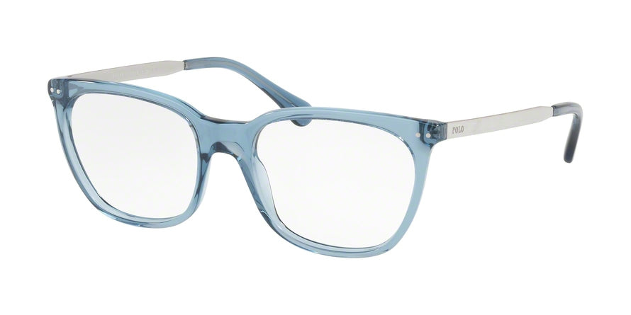 Polo PH2170 Square Eyeglasses  5365-SHINY OPAL DENIM BLUE 53-18-145 - Color Map light blue