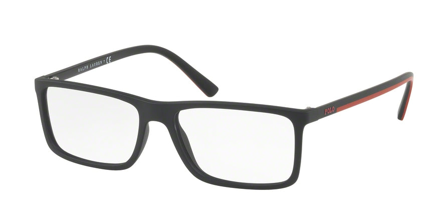 Polo PH2178 Rectangle Eyeglasses  5284-MATTE BLACK 55-16-145 - Color Map black