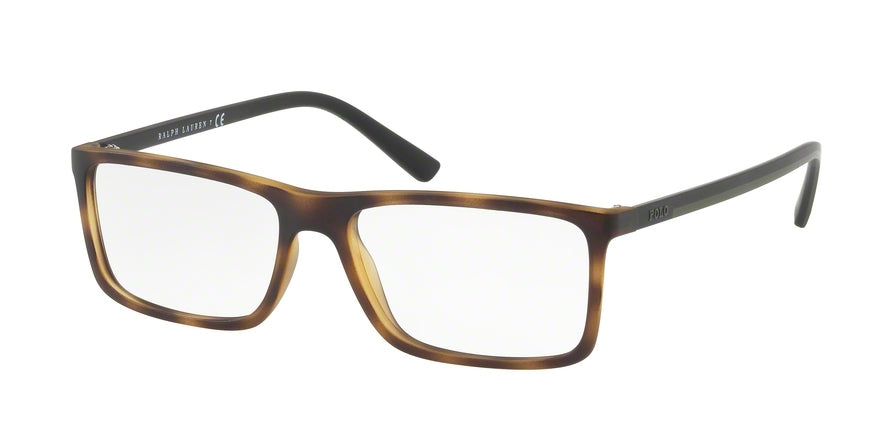 Polo PH2178 Rectangle Eyeglasses  5602-MATTE HAVANA 55-16-145 - Color Map havana