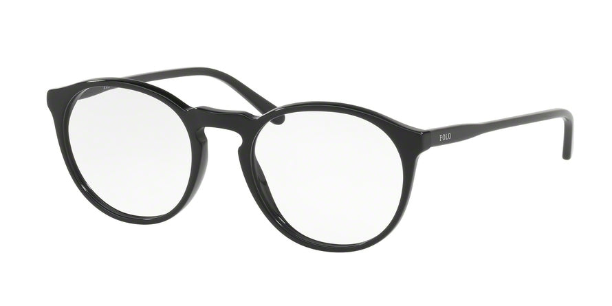 Polo PH2180 Phantos Eyeglasses  5001-BLACK 52-20-145 - Color Map black