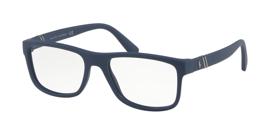 Polo PH2184 Rectangle Eyeglasses  5618-MATTE NAVY BLUE 55-17-145 - Color Map blue