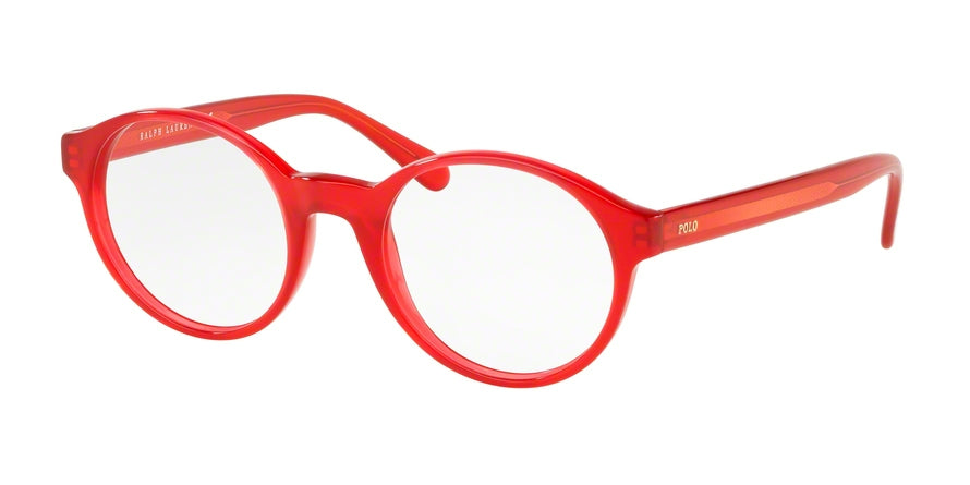 Polo PH2185 Oval Eyeglasses  5688-RED CRYSTAL 49-21-145 - Color Map red
