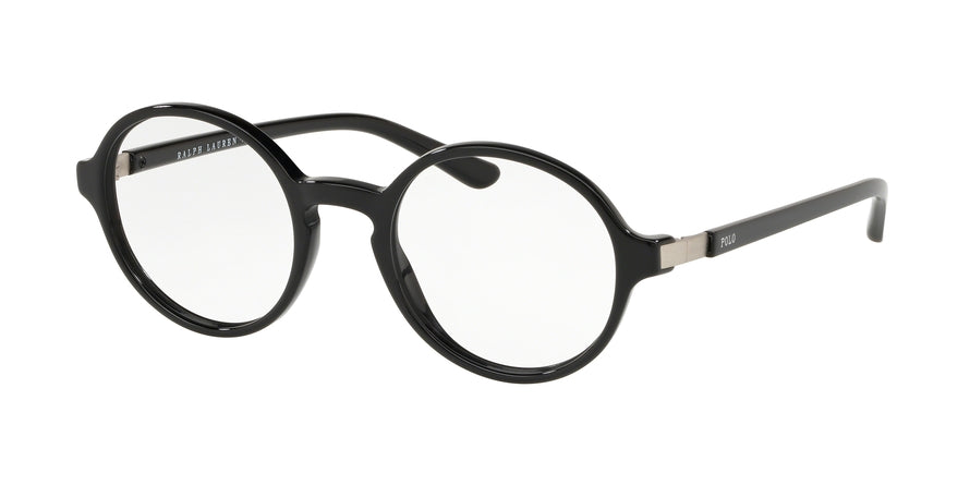 Polo PH2189 Round Eyeglasses  5001-BLACK 49-21-140 - Color Map black