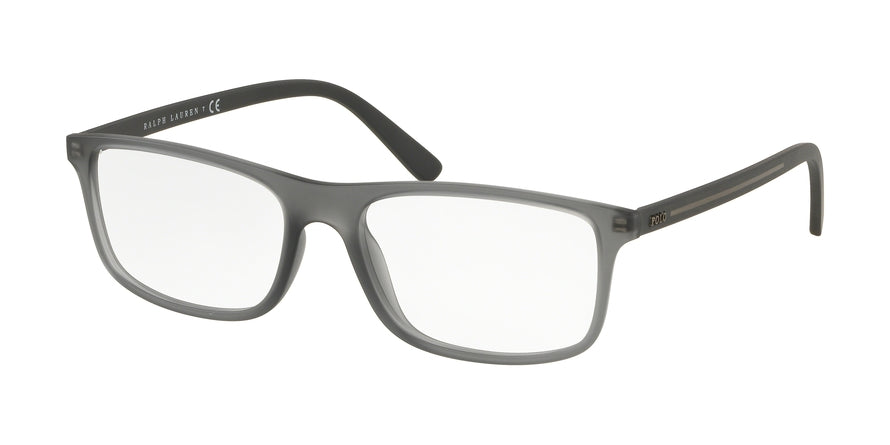 Polo PH2197 Rectangle Eyeglasses  5696-MATTE TRASPARENT GREY 56-18-145 - Color Map grey