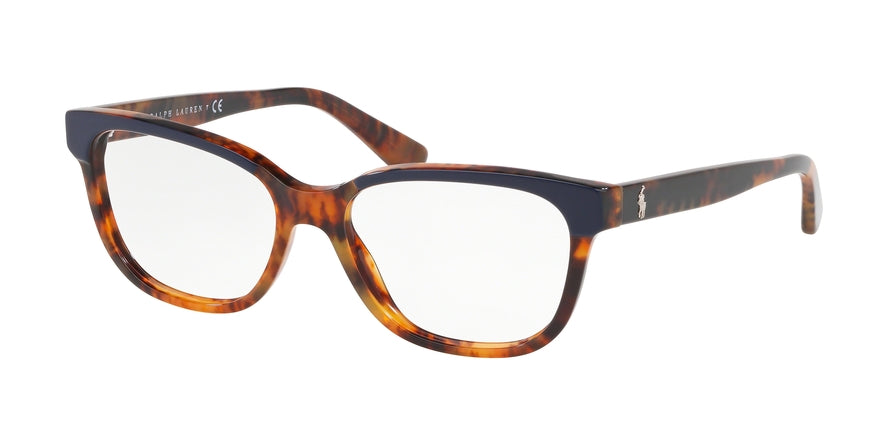 Polo PH2203 Butterfly Eyeglasses  5638-TOP BLUE  ON JERRY TORTOISE 52-16-140 - Color Map blue