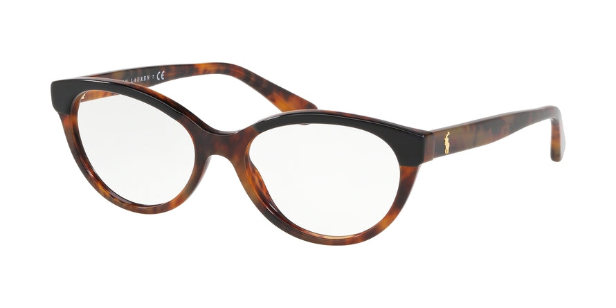 Polo PH2204 Cat Eye Eyeglasses  5260-TOP BLACK ON JERRY HAVANA 53-17-140 - Color Map black