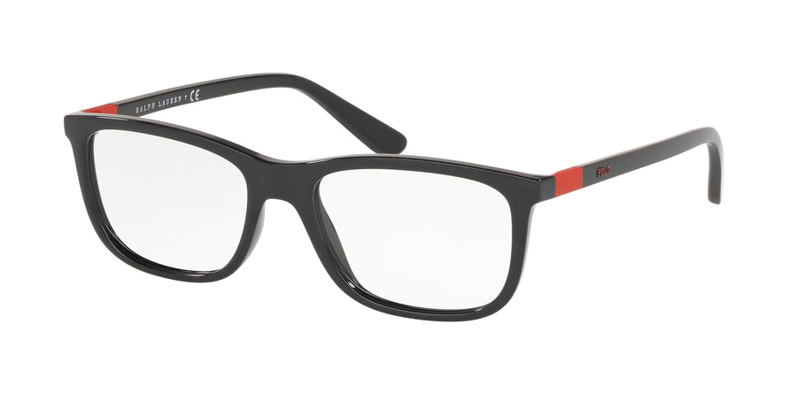 Polo PH2210 Rectangle Eyeglasses  5001-BLACK 55-17-145 - Color Map black