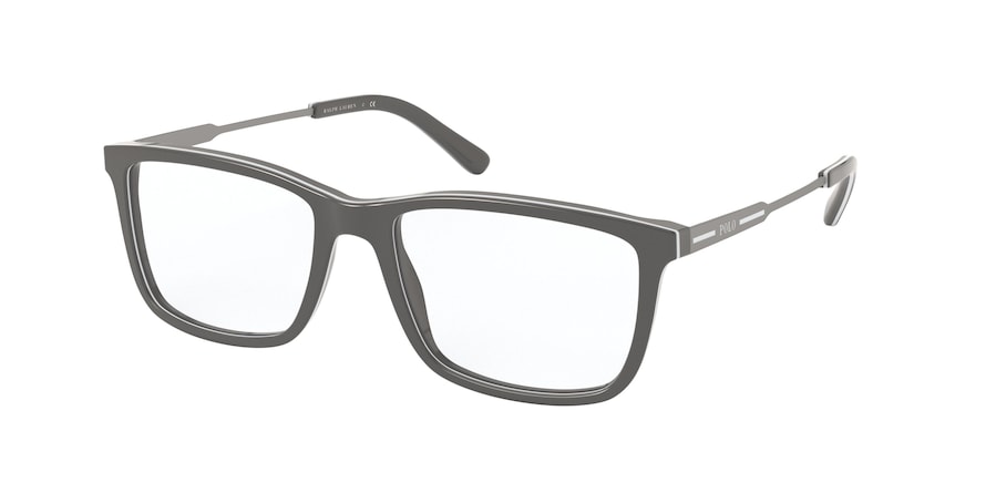 Polo PH2216 Rectangle Eyeglasses  5786-GREY/WHITE/GREY 55-17-145 - Color Map grey