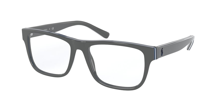 Polo PH2217 Pillow Eyeglasses  5831-TOP GREY/BLUE/WHITE/BLUE/GREY 54-17-145 - Color Map blue