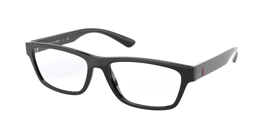 Polo PH2222 Pillow Eyeglasses  5001-SHINY BLACK 56-17-145 - Color Map black