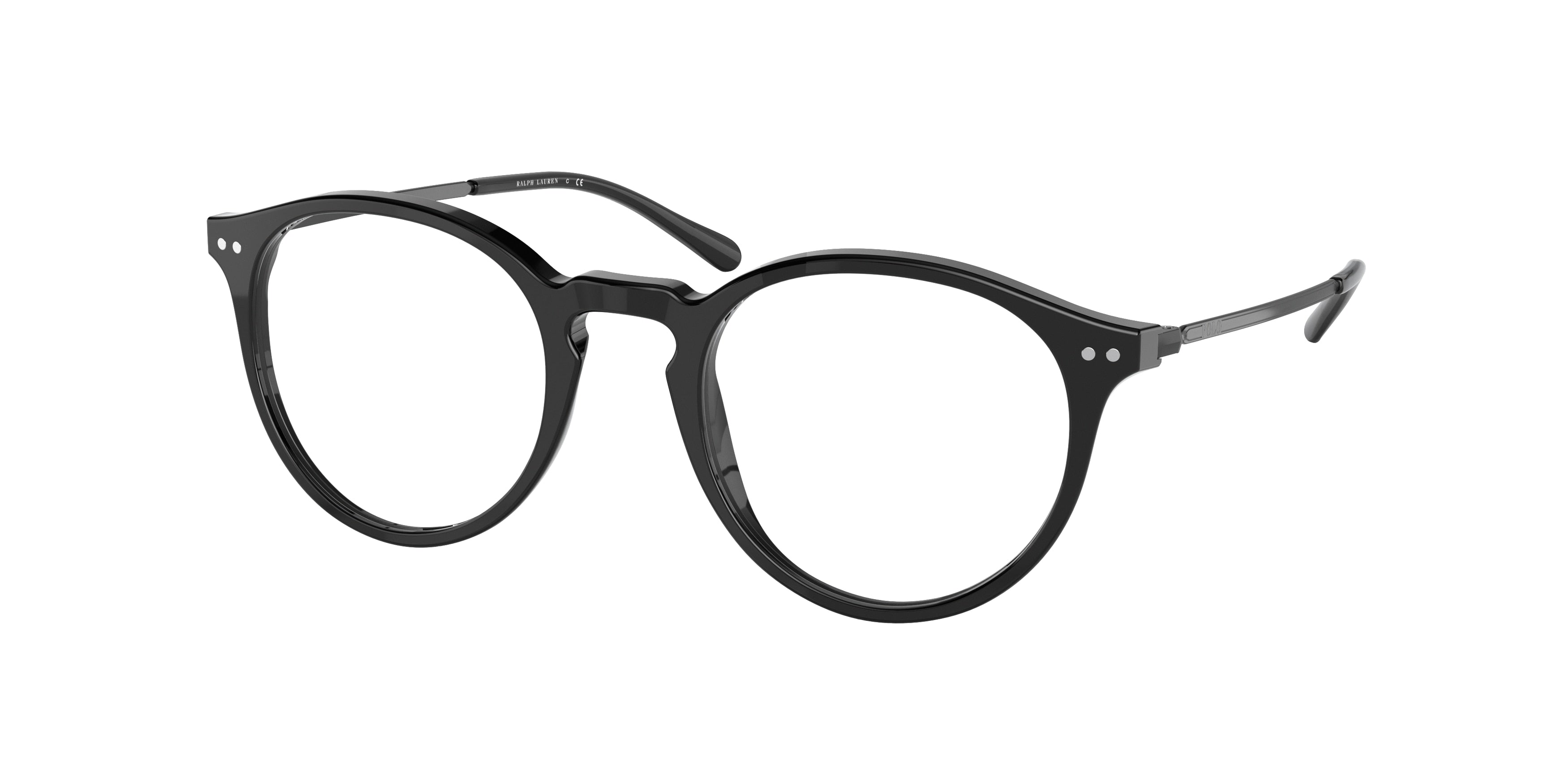 Polo PH2227 Phantos Eyeglasses  5001-Shiny Black 49-140-21 - Color Map Black