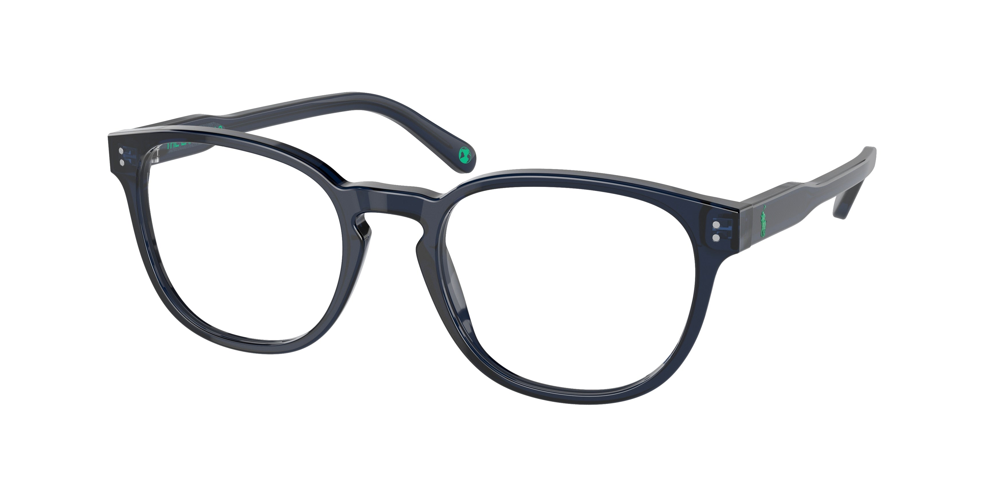 Polo PH2232 Phantos Eyeglasses  5955-Shiny Transparent Blue 53-145-20 - Color Map Blue