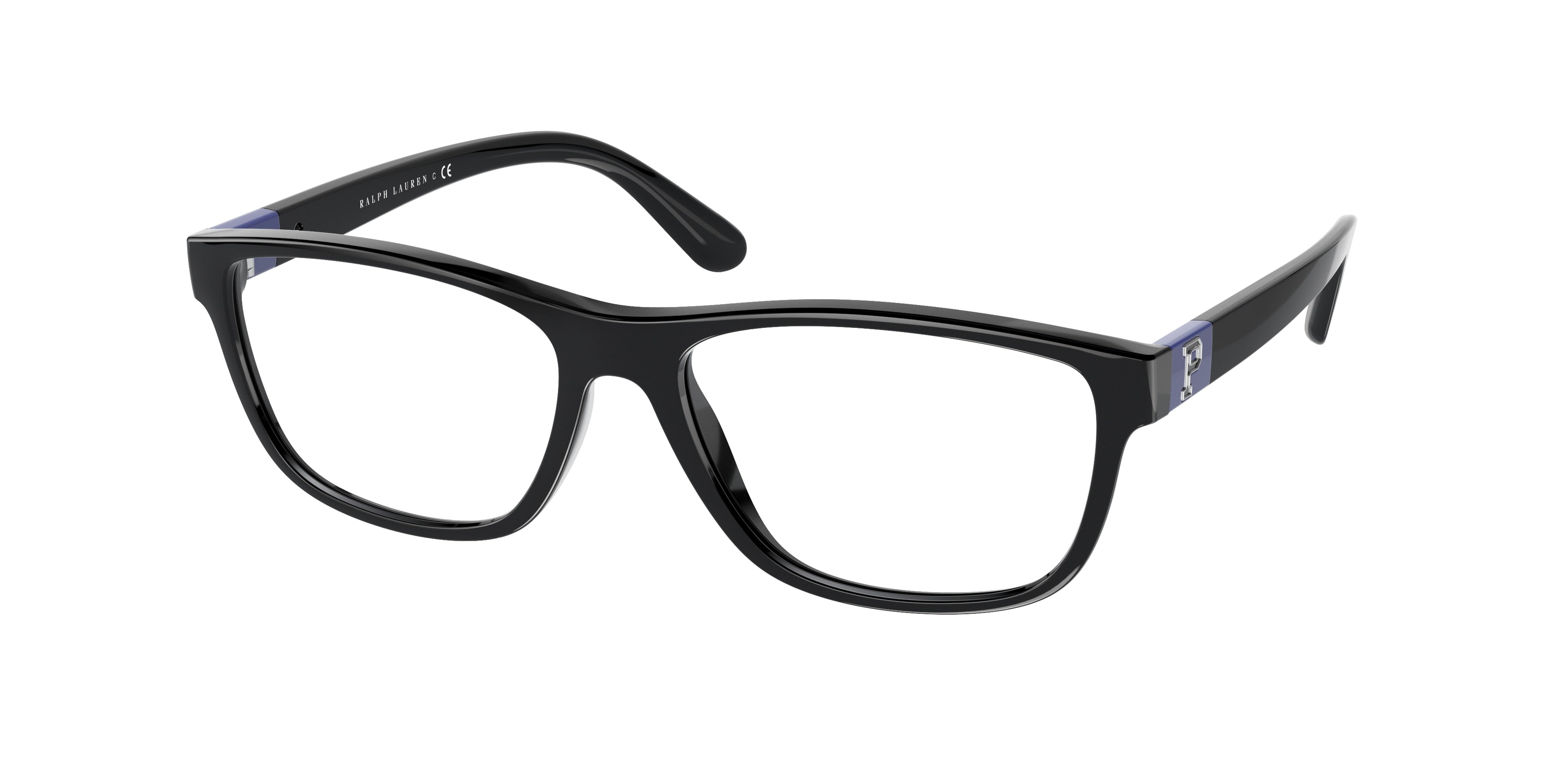 Polo PH2235 Pillow Eyeglasses  5001-Shiny Black 55-145-16 - Color Map Black