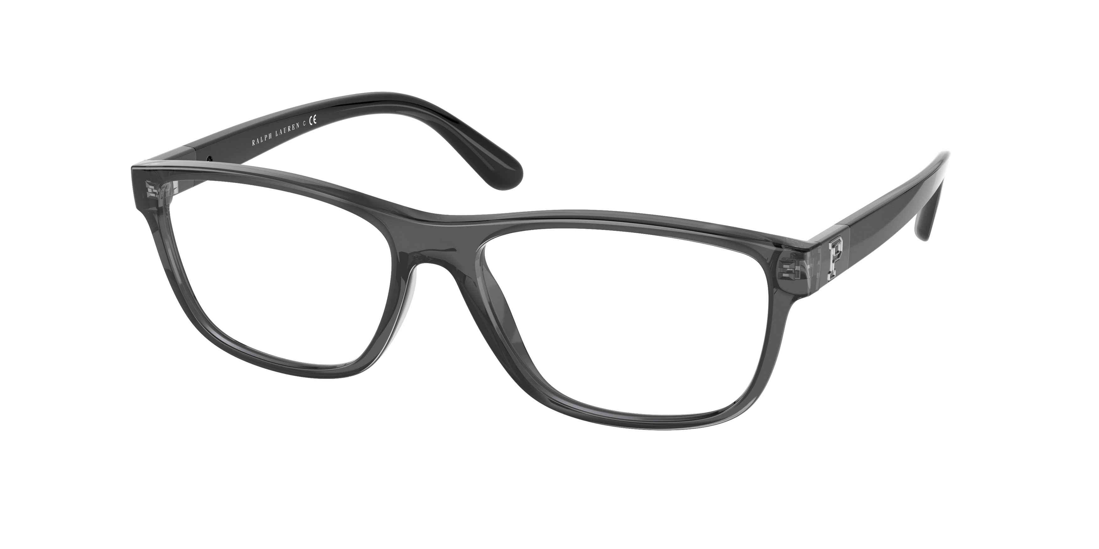 Polo PH2235 Pillow Eyeglasses  5122-Shiny Transparent Grey 55-145-16 - Color Map Grey