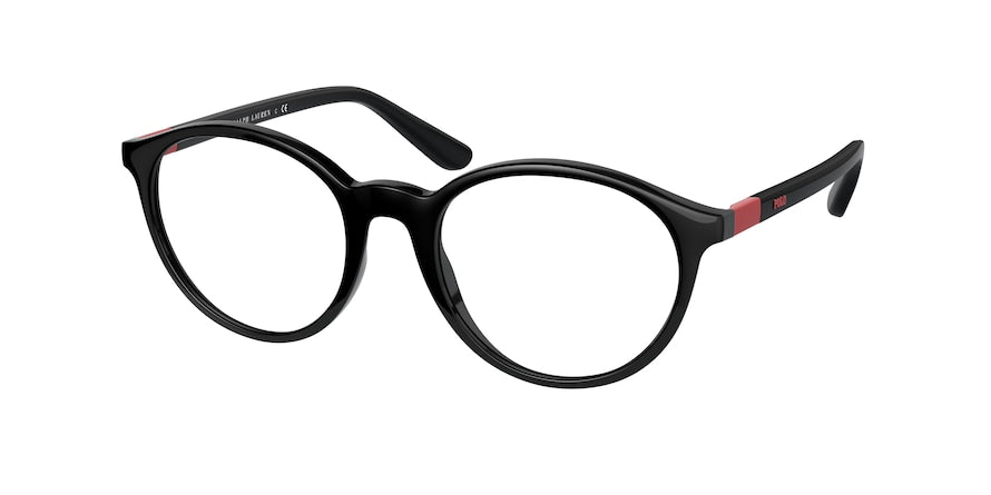 Polo PH2236 Round Eyeglasses  5001-SHINY BLACK 51-19-145 - Color Map black