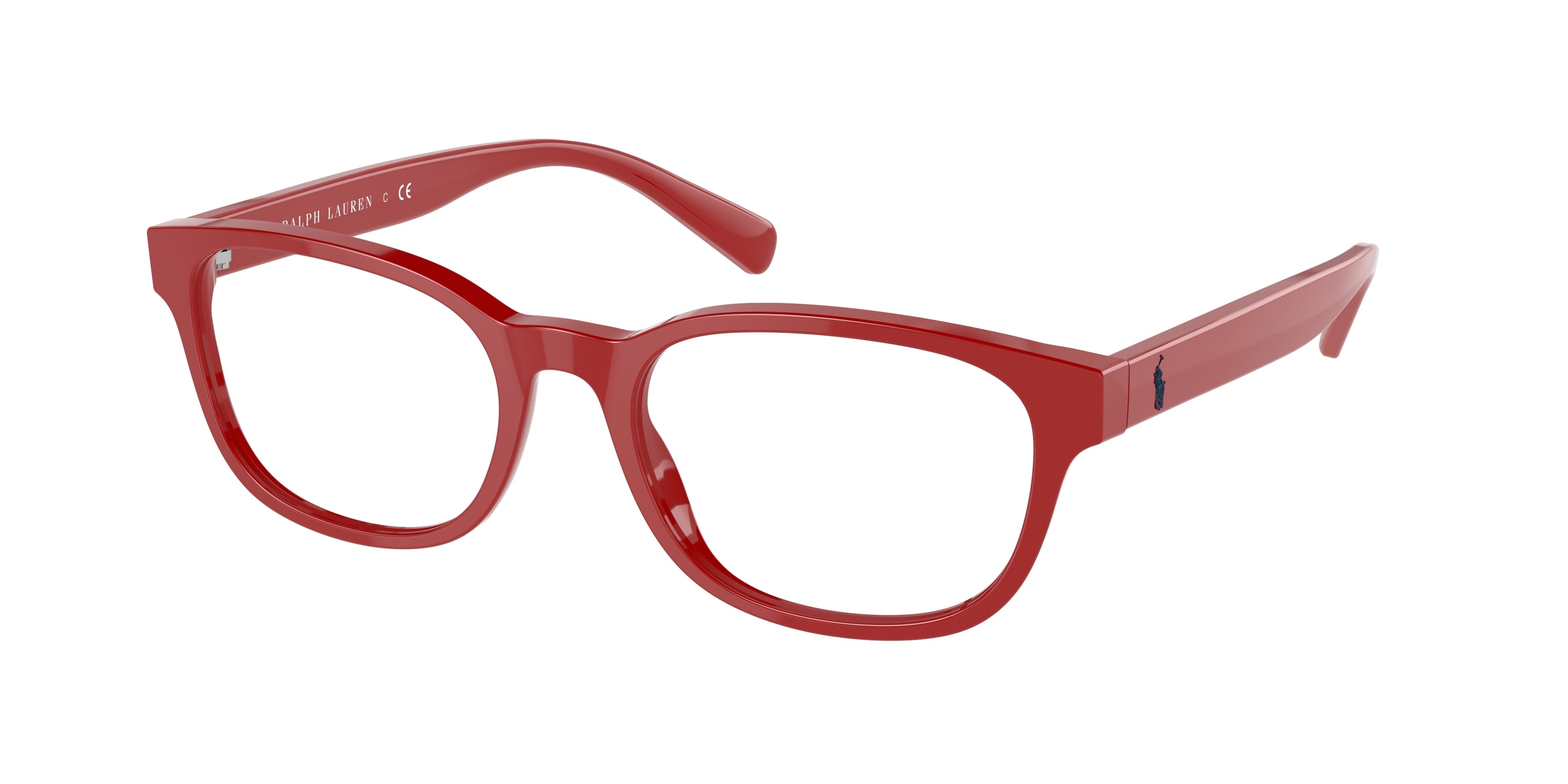 Polo PH2244 Phantos Eyeglasses  5257-Shiny Red 52-145-19 - Color Map Red