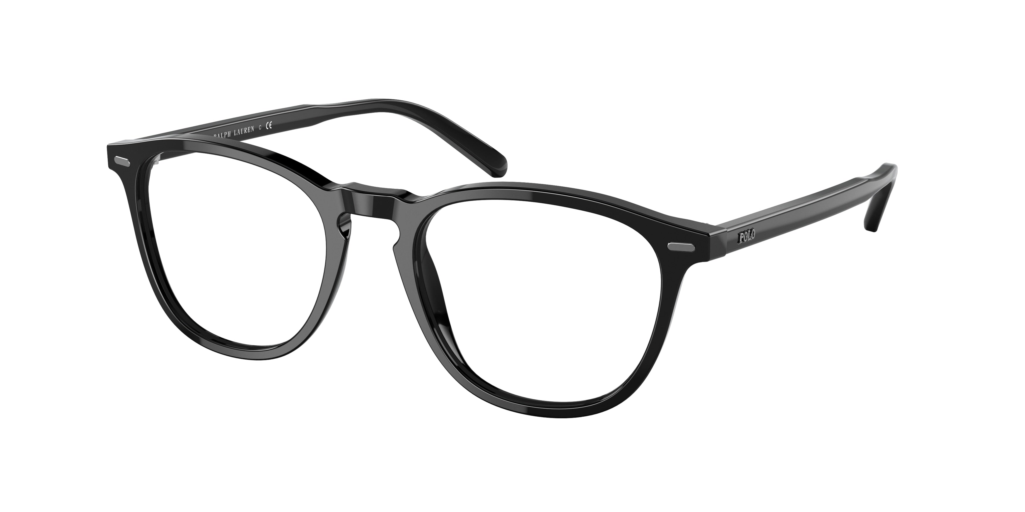 Polo PH2247 Pillow Eyeglasses  5001-Shiny Black 51-145-19 - Color Map Black