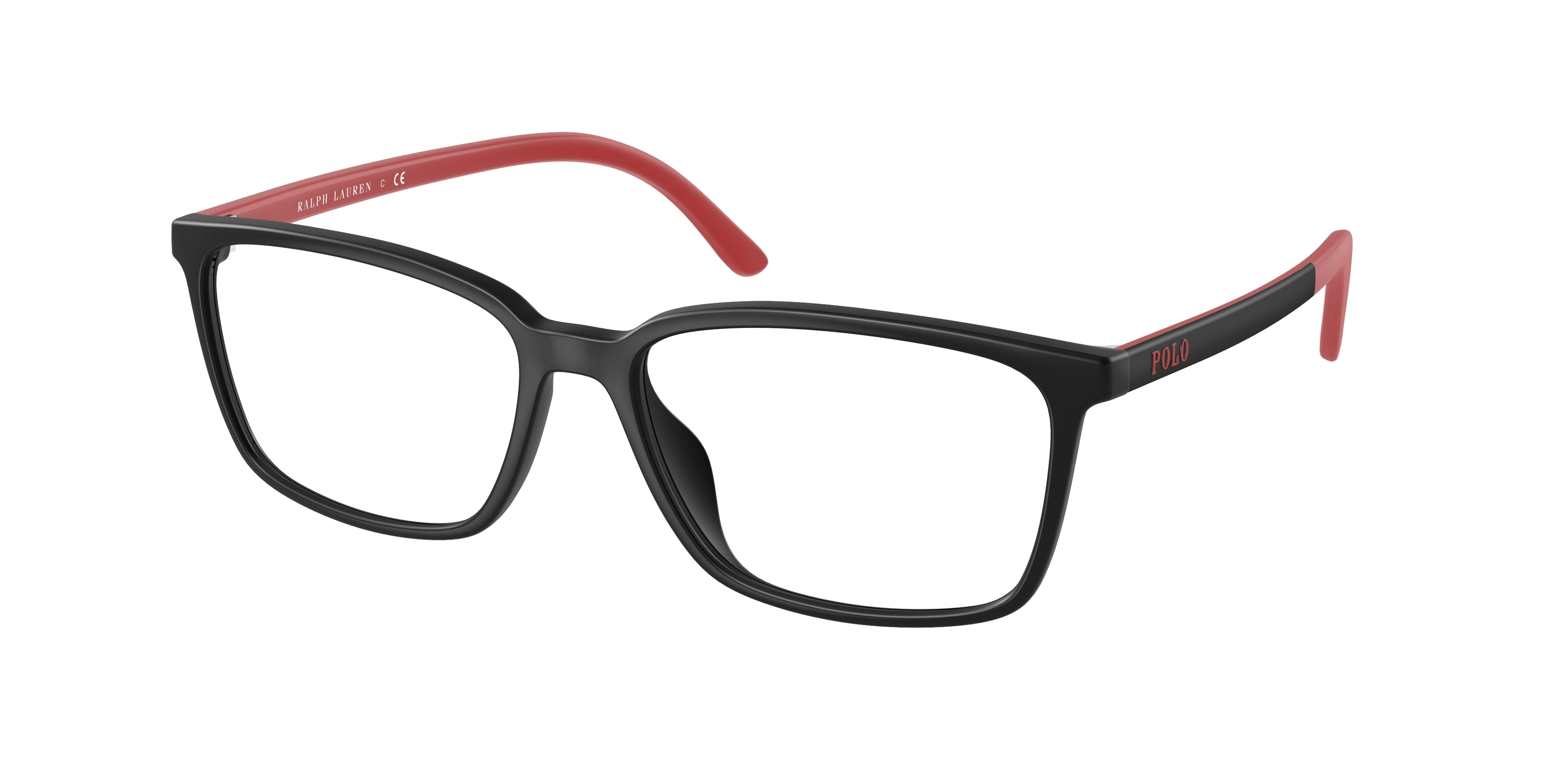 Polo PH2250U Rectangle Eyeglasses  5284-Matte Black 56-145-16 - Color Map Black
