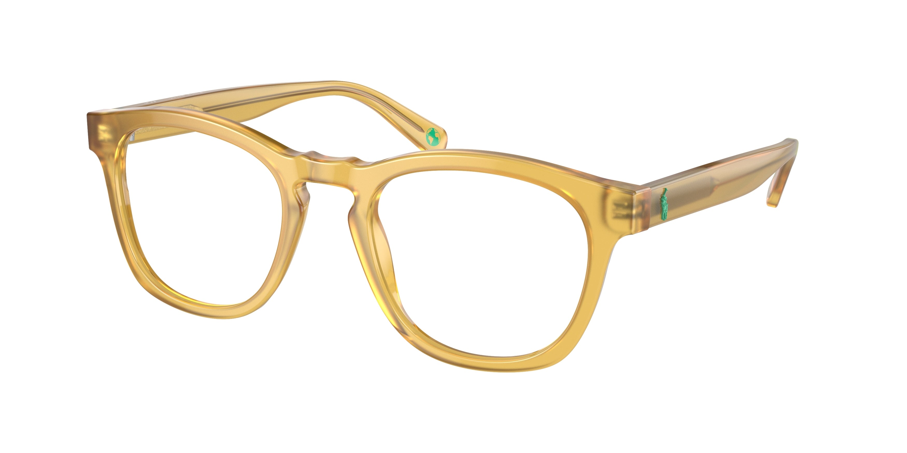 Polo PH2258 Phantos Eyeglasses  5005-Shiny Opal Honey 49-145-21 - Color Map Tortoise