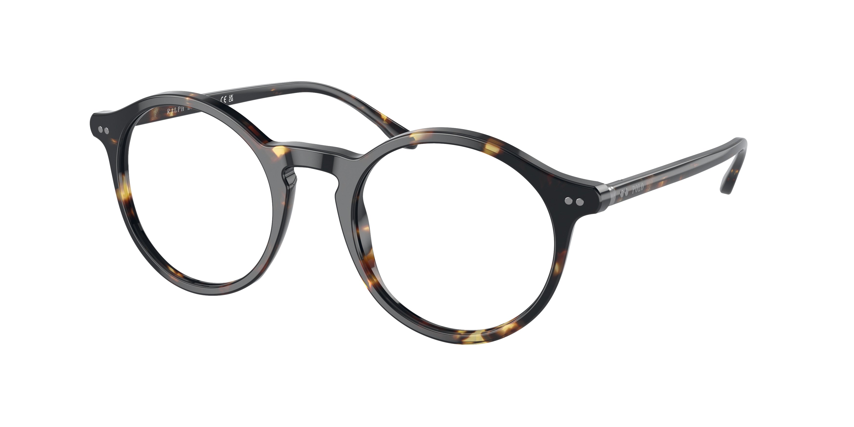 Polo PH2260 Round Eyeglasses  6083-Shiny Milky Yellow Havana 50-145-21 - Color Map Yellow