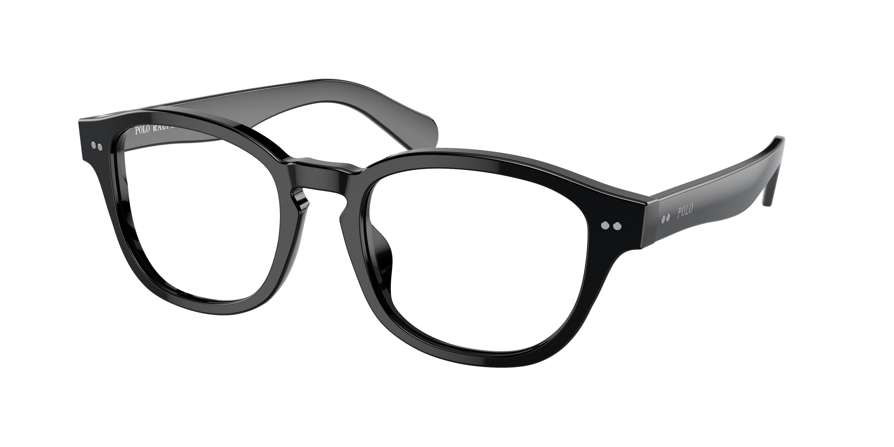 Polo PH2261U Square Eyeglasses  5001-Shiny Black 53-145-20 - Color Map Black